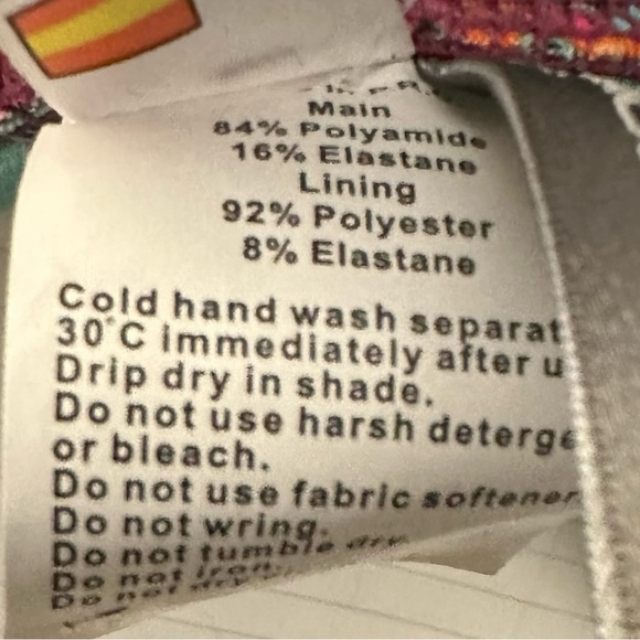 Moontide floral paisley twist front one piece swimsuit US 6 NWT - Picture 8 of 11